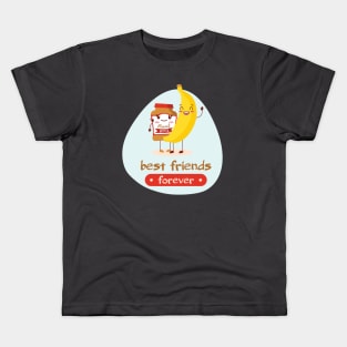 Best friends forever - Banana & Peanut butter Kids T-Shirt